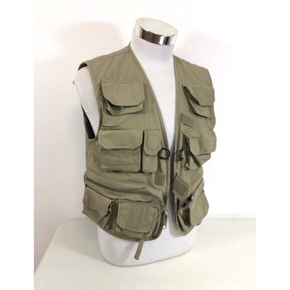 Pioneer Fishing Vest Utility Multiple Pockets Mens Small - Picture 1 of 8